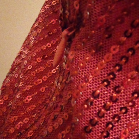 Grace Karen Red Wine Rusched Sequin Off Shoulder Cocktail Dress - Size 2XL - Picture 6 of 11